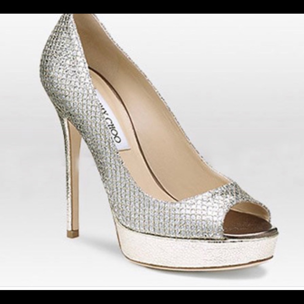 Jimmy Choo Crown glitter shoes 39